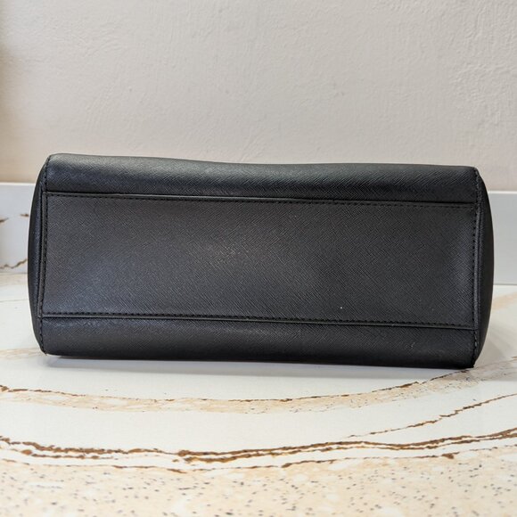 Michael Kors black, dome, handbag, EUC! Add a strap for crossbody. - Picture 4 of 5